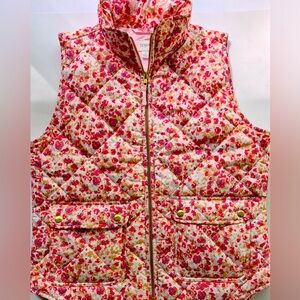 J.Crew Floral Puffer Vest size small
Excellent Condition